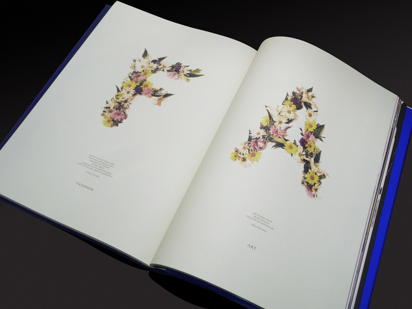 FAT MAGAZINE on the Behance Network #flowers #typography