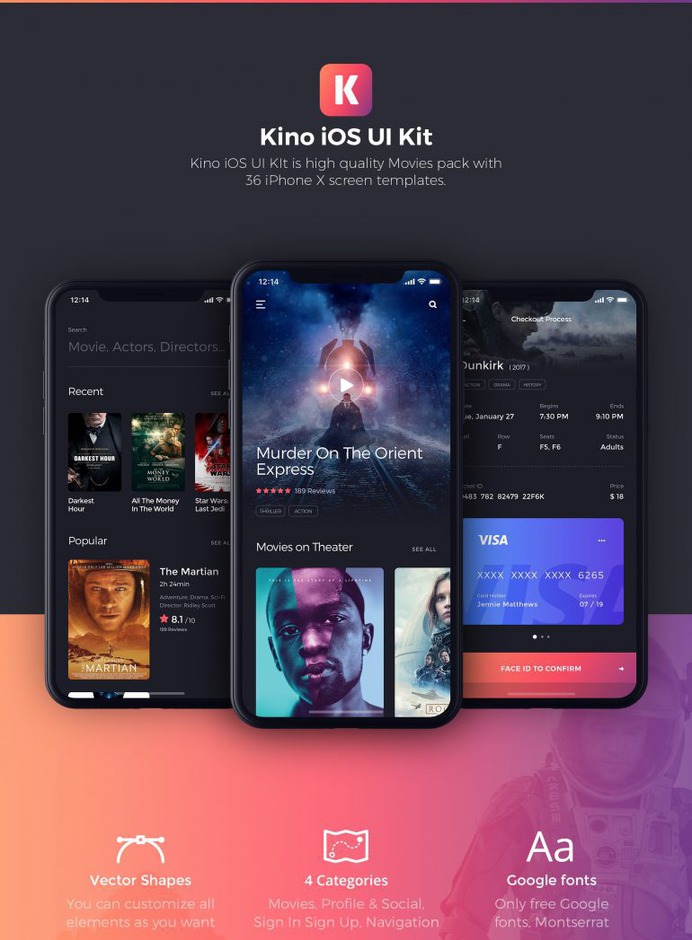 Kino, the Movie iOS UI Kit