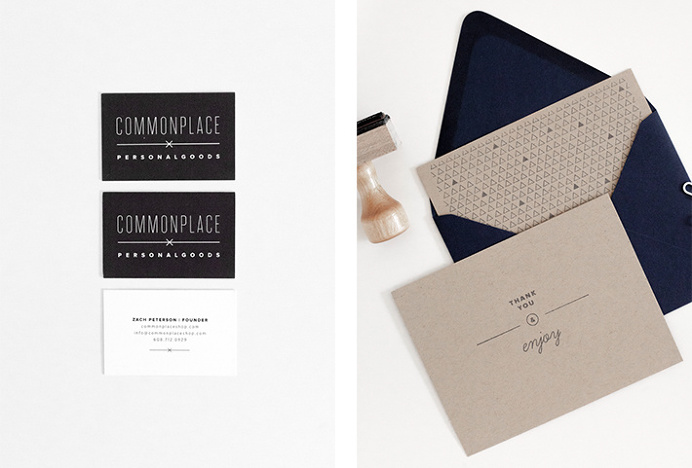 Commonplace by Rowan Made #graphic design #stationary