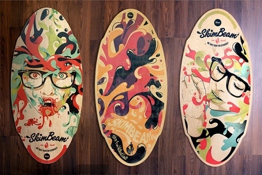 SkimBeam on the Behance Network #illustration #vector #skimboards #typography