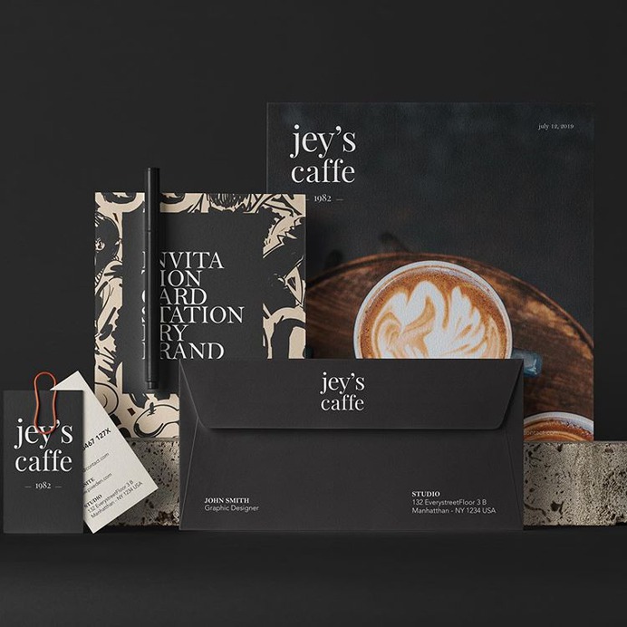 "jey's caffe" | Brand Identity - Mindsparkle Mag Leandra Rexhepi designed the branding for jey's caffe. They have a tradition in coffee making and now they decided to expand their business activity by opening their own coffe shop. #logo #packaging #identity #branding #design #color #photography #graphic #design #gallery #blog #project #mindsparkle #mag #beautiful #portfolio #designer