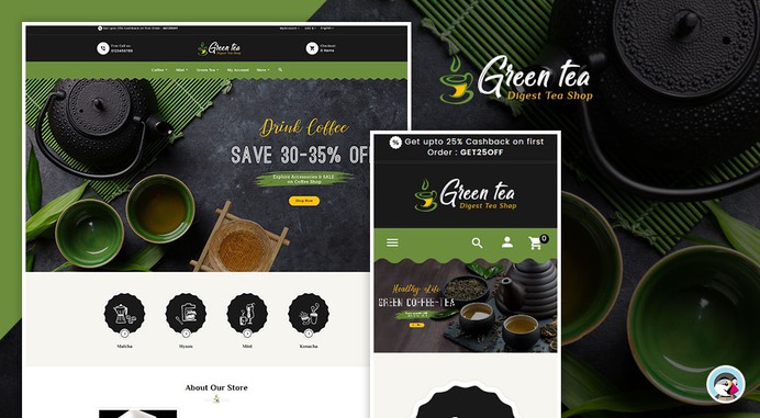 #Green #Tea - #Digest #Tea #Shop - #Prestashop #Responsive #Theme #eCommerce #Website #Design #Template