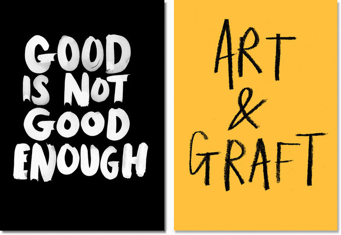 hand made type