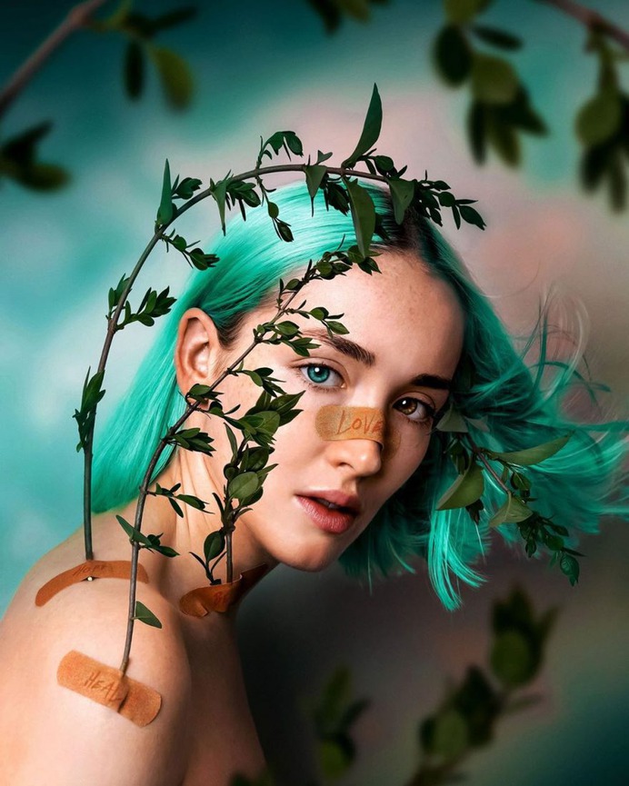 Mesmerizing and Playful Self-Portraits by Claire Luxton