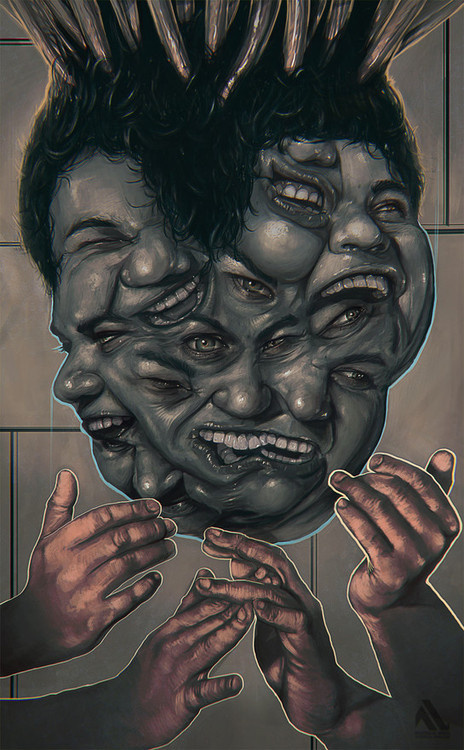 Messy portraits by lucirgo #inspiration #design #graphic #illustration #art