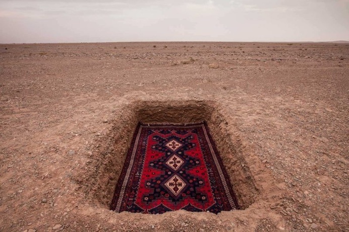 Jalal Sepehr Combines Fine Art Photography and Persian Rugs