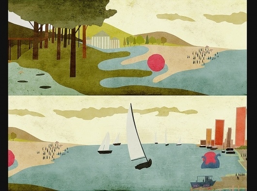 brian drucker #brian #illustration #drucker #landscape