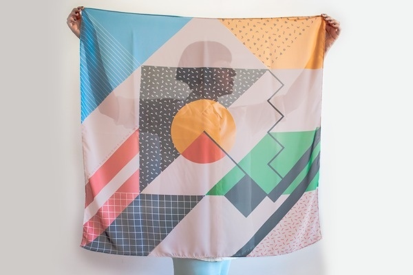 Retro Scarf #scarf #retro #colourful