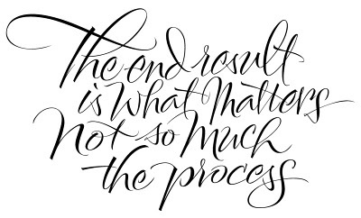 THE ART OF HAND LETTERING: The End Result #typography #the end