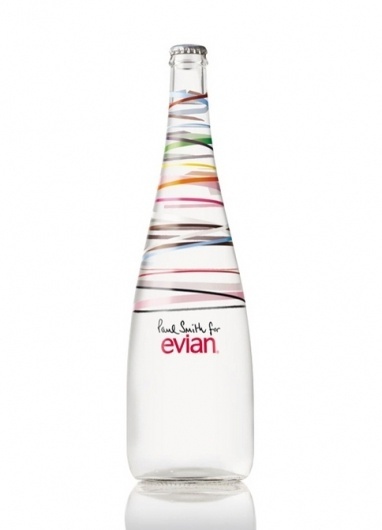 Paul Smith for Evian #water #bottle #packaging #smith #stripes #design #graphic #colour #paul