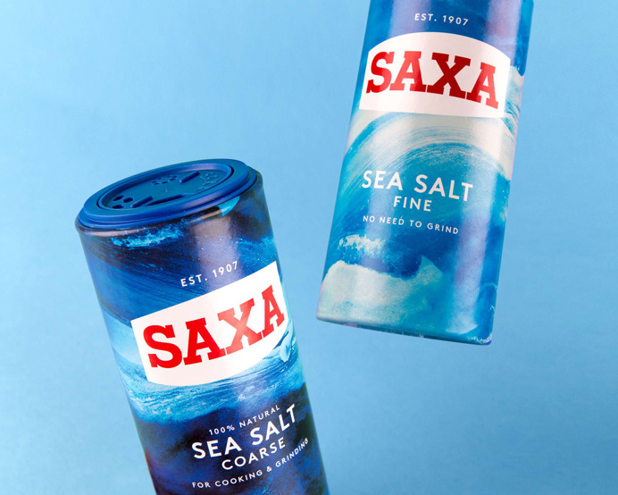 New Logo and Packaging for Saxa by Robot Food