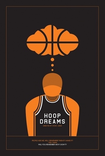 » Might&Wonder #design #illustration #poster #film #basketball #nba #hoop dreams #documentary