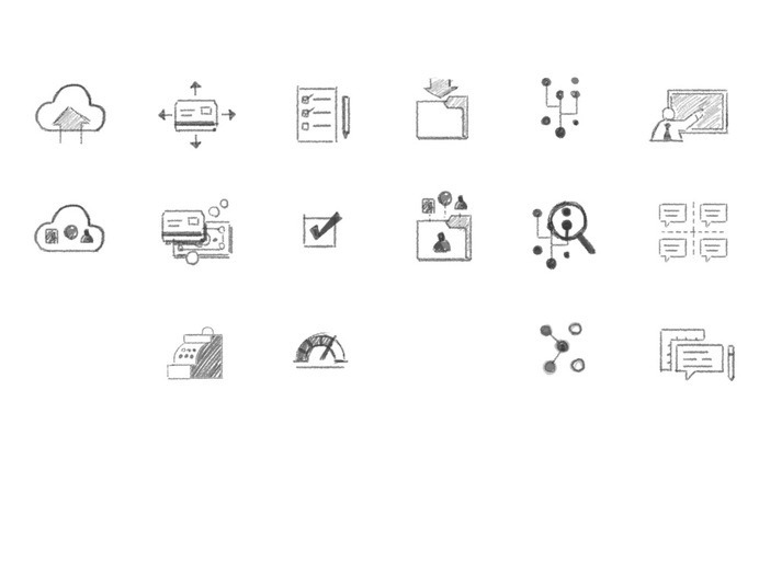 Early icon sketches #sketches #process