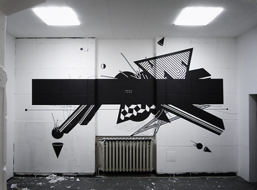Via Grafik // From Wall to Screen to Everything™ #abstract #graphic #graffii #geometric #wall #painting