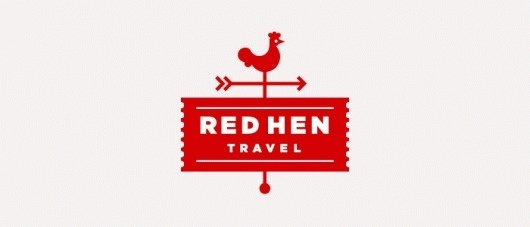 Red Hen Travel :: Joseph Blalock Design Office #red #hen #travel #farm #logo