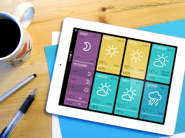 MINIMETEO for iPad on the Behance Network #ipad #minimeteo #awwwards