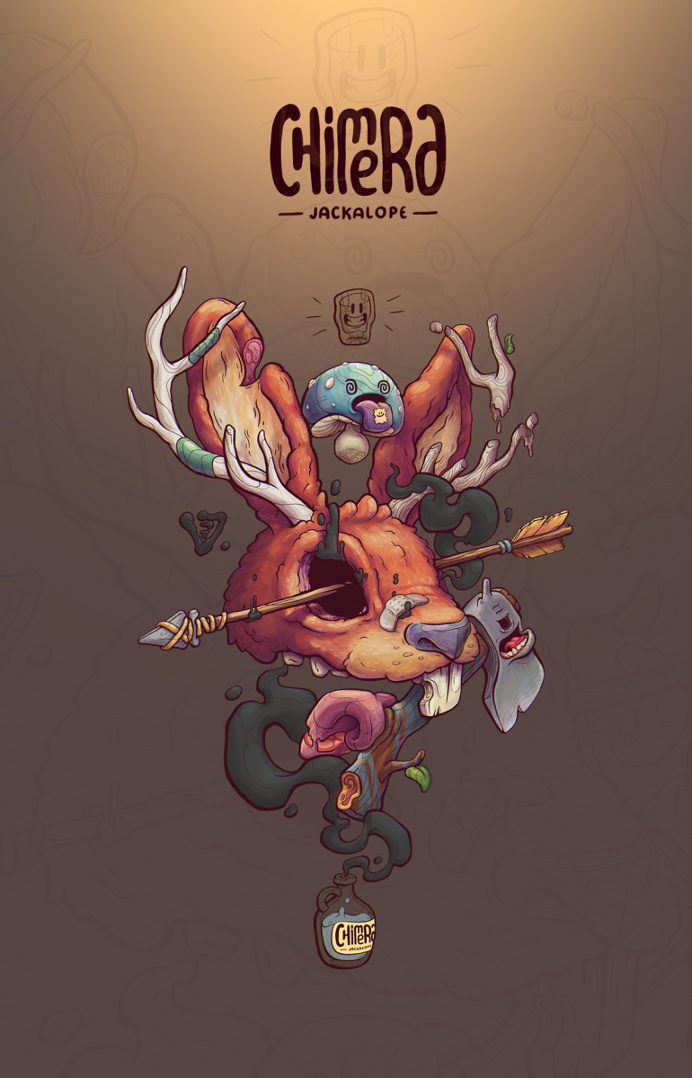 JACKALOPE Chimera | Print | Illustration | T-Shirt