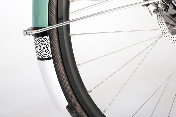 donhou_green_05 #fender #pattern #bicycle #wheel #bike