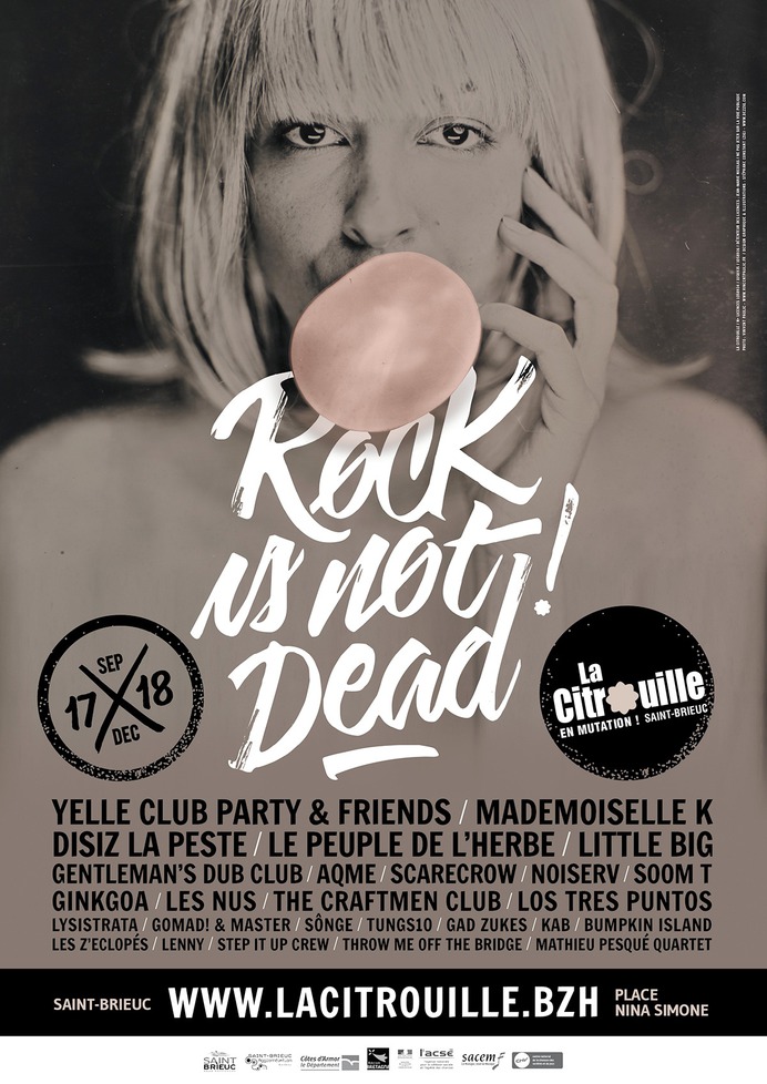Affiche La Citrouille scène de musique actuelle de Saint-Brieuc par Dezzig