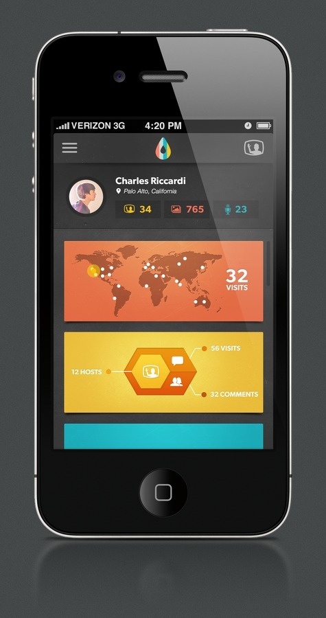 Infographic dribbble large #app #ui
