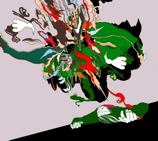 Sam Green | Illustration Studio #explosion #design #shapes #colors #surreal #drawing
