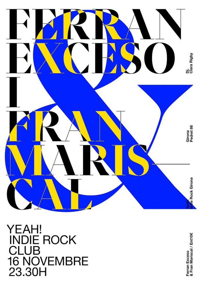 Yeah! Indie Rock Club Poster Collection Oct/Nov'18