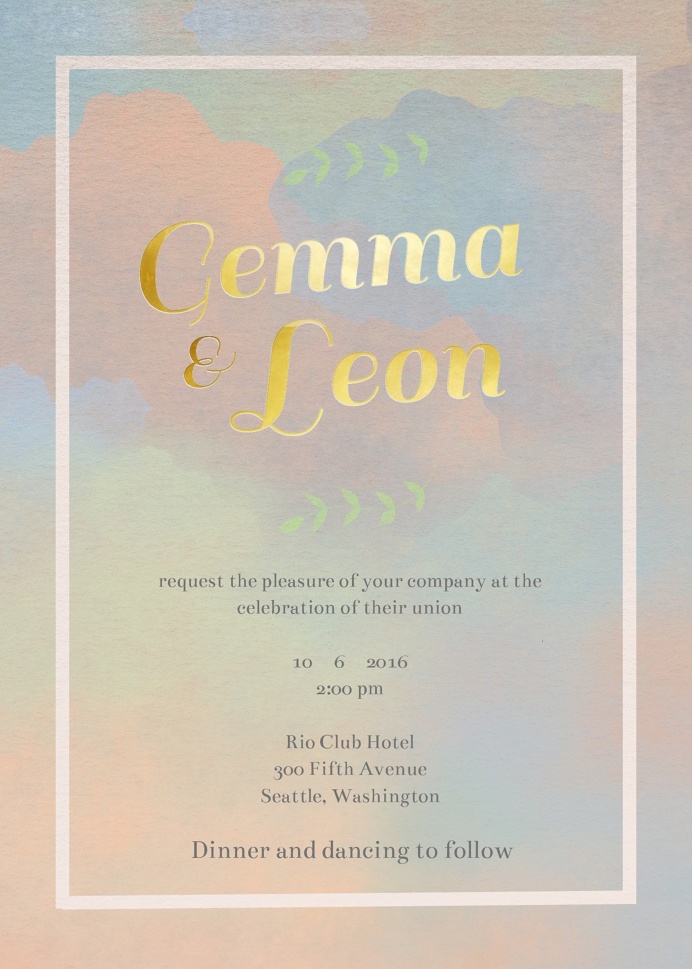 Dreamy - Wedding Invitations #paperlust #weddinginvitation #weddingstationery #weddinginspiration #card #design #paper #digitalcard #foilst