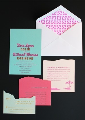 Oh So Beautiful Paper: A Paper Blog – Unique and Custom Wedding Invitation Ideas and Modern Stationery - Part 3 #wedding #print #cards #invites