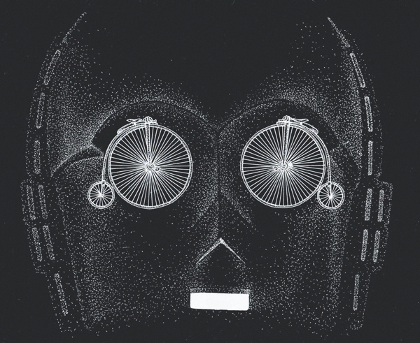 Cosmic wheel #c3po #wars #ba #ck #dots #wheel #illustration #star