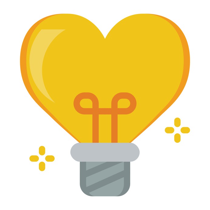 See more icon inspiration related to heart, bulb, love and romance, invention, valentines day, heart shaped, romantic, idea, electronics, like, love, light bulb, shapes and technology on Flaticon.
