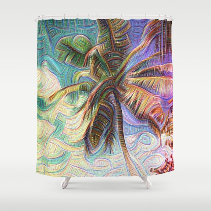 Inceptionist Palm Shower Curtain