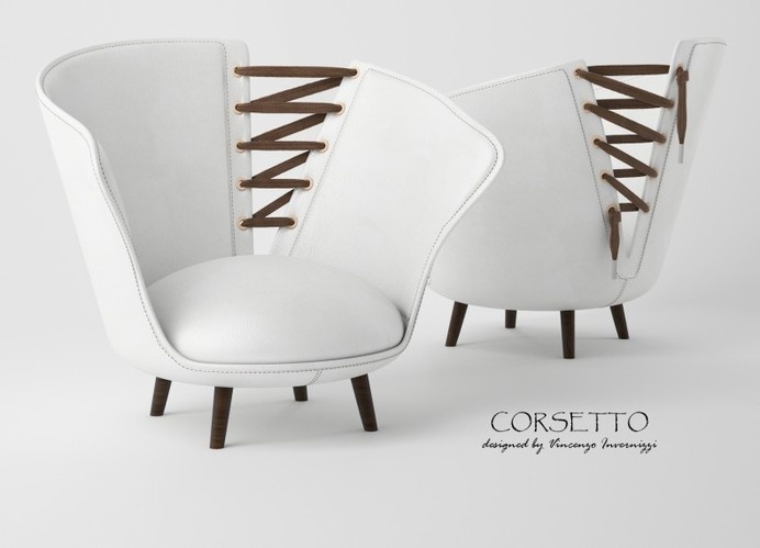 Corsetto armchair