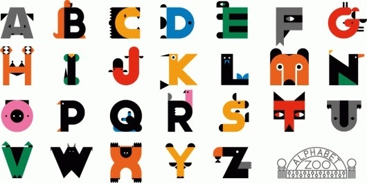 RINZEN . Alphabet Zoo #type #alphabet #zoo #animals