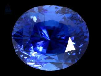Saphir: sehr schöner natürlicher, unbehandelter Saphir von 2,61ct mit Original-Zertifikat aus 1984, Herkunft Ceylon