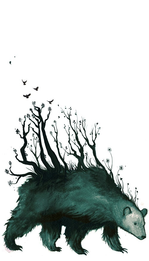 Kalevala #fantasy #illustration #nature #magic #monster #bear #forest #character