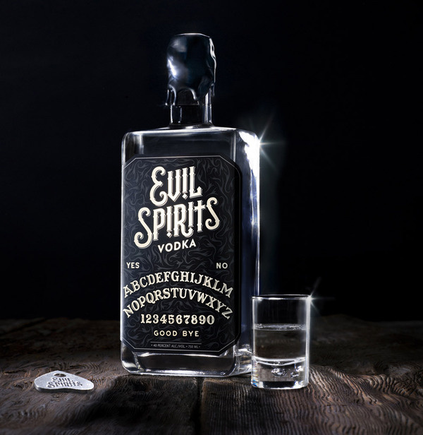 lovely package evil spirits vodka 1 #packaging #vodka #ouija