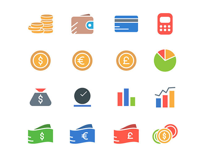 Free Colorful Financial Icons