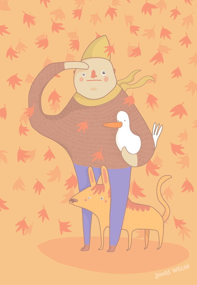 Fall illustration by Jonas Welin