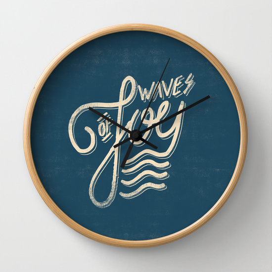 Waves of Joy Wall Clock by Koning