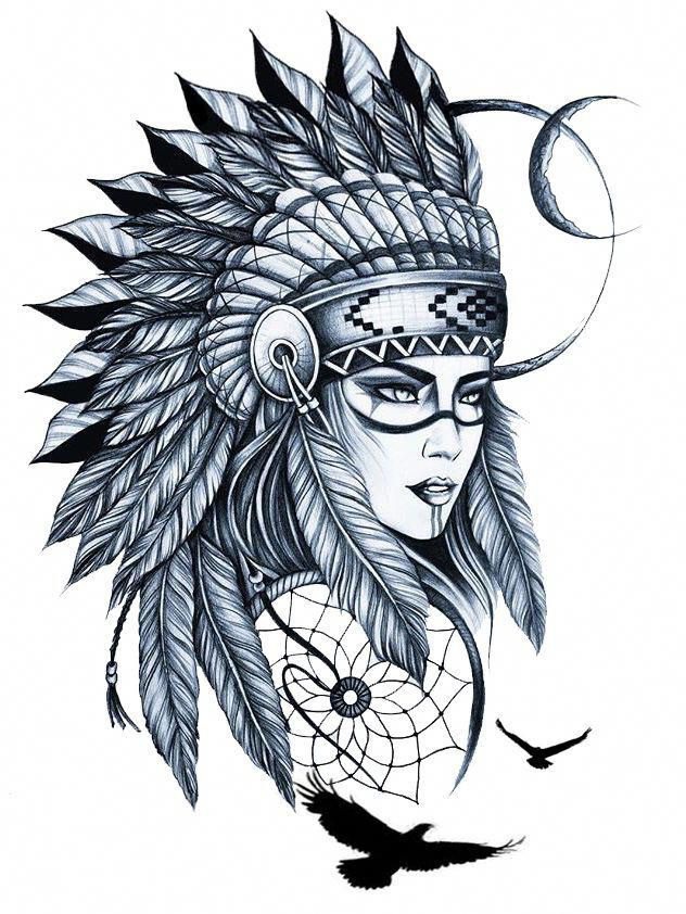 Indian Girl Tattoo