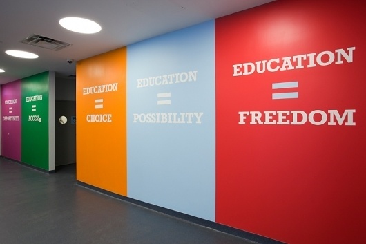 http://pentagram.com/en/AchievementFirst_09_pop.php #signage #big #interiors #typography