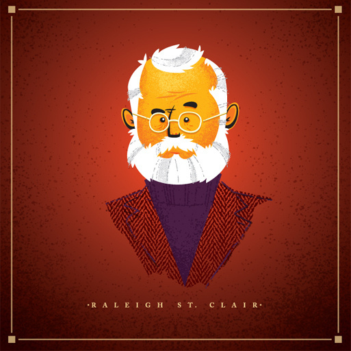 Raleigh St. Clair #chris #clair #raleigh #wes #sandlin #anderson #royal #tenenbaums #illustration #st