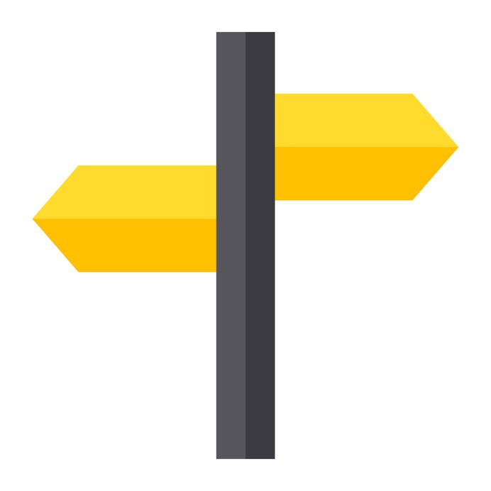 See more icon inspiration related to road, signpost, signaling, indication, directions, indicator, guide, navigation, orientation, sign, direction, location and arrows on Flaticon.