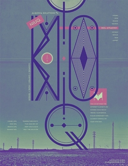 ALQUIMIA TYPE on the Behance Network #poster #typography