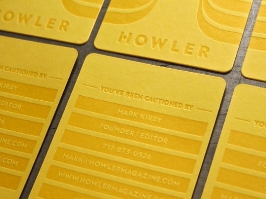 Howler | Lovely Stationery #card #business