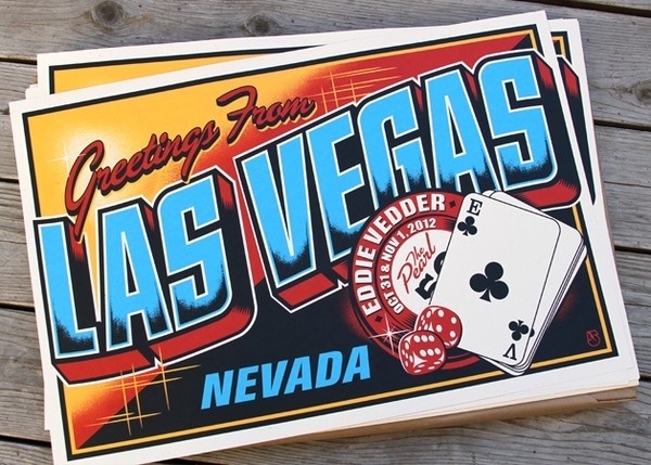 vegas #illustration #gig #vintage #postcard