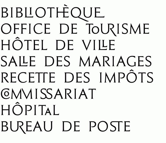 Ville de Beaune : bureau-205 #design #type #serif #caps