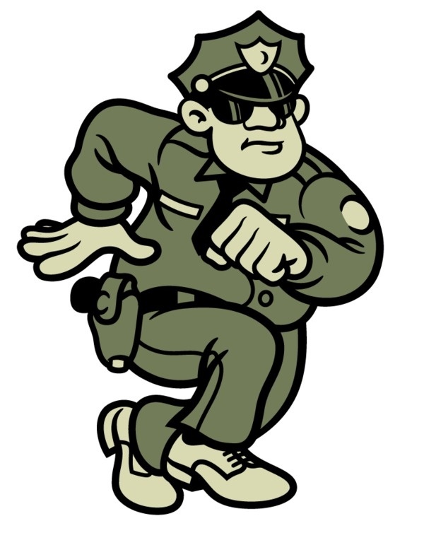 UPPER SOCIETY on the Behance Network #vector #line #cop #illustration #work