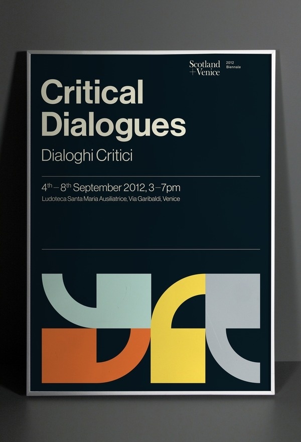Critical Dialogues / Dialoghi Critici by Graphical House #design #poster