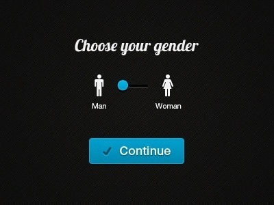Dribbble - Select Gender Screen by Jan Losert #man #woman